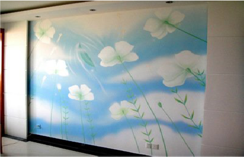 金华画墙绘怎么画好白云的蓬松感？