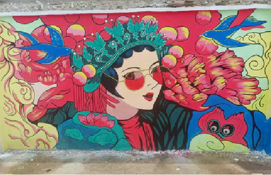 金华墙体彩绘-网红墙