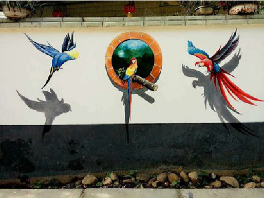 金华视觉错位-3D墙绘设计