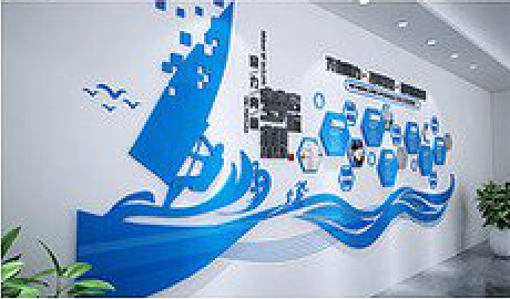 金华海浪主题文化墙如何设计？