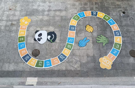 金华地面游戏彩绘