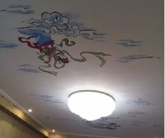 金华如何快速绘制天花板上的手绘墙？
